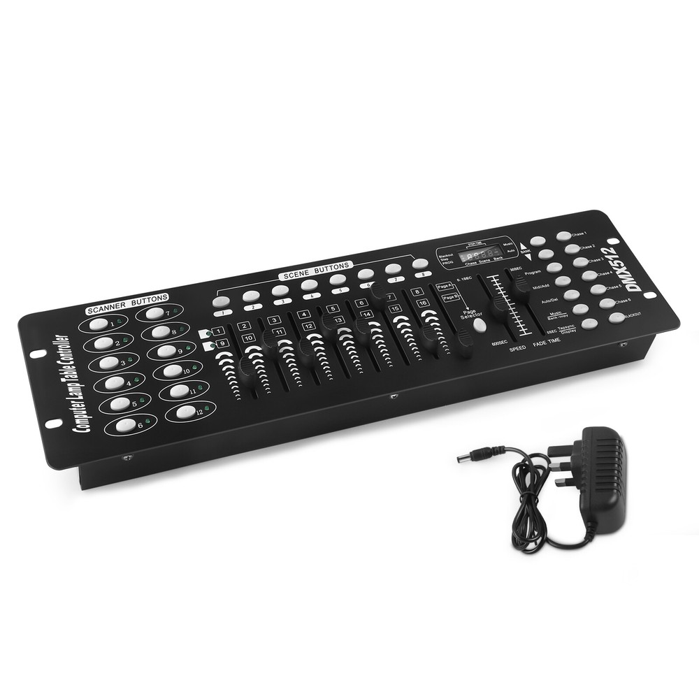 DMX512 DJ Controller 192CHs Stage Lighting Console Disco Light Operator Show