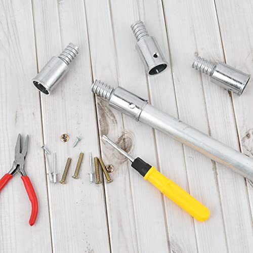 6Pcs Ultra Threaded Tip Replacement Repair Kit Metal Broom Handle Adapter