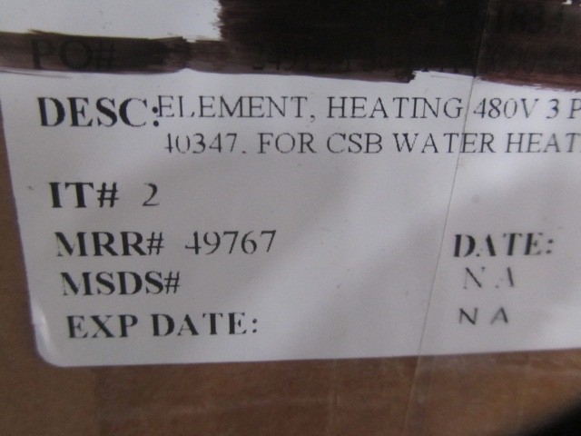 PVI 40357 Heating Element 18KW 480V 3 Phase