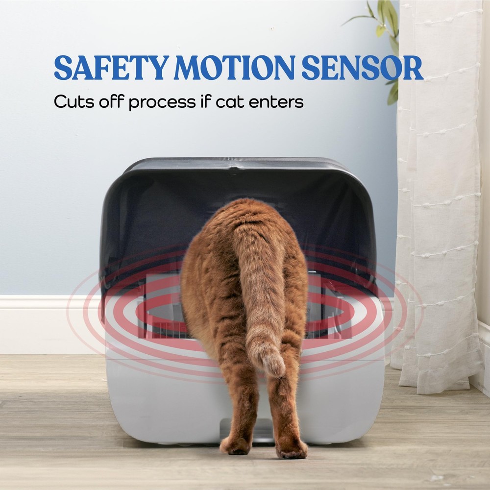 Large Smart Cat Litter Box Wide Opening Automatic Litter Box for Multiple Cats