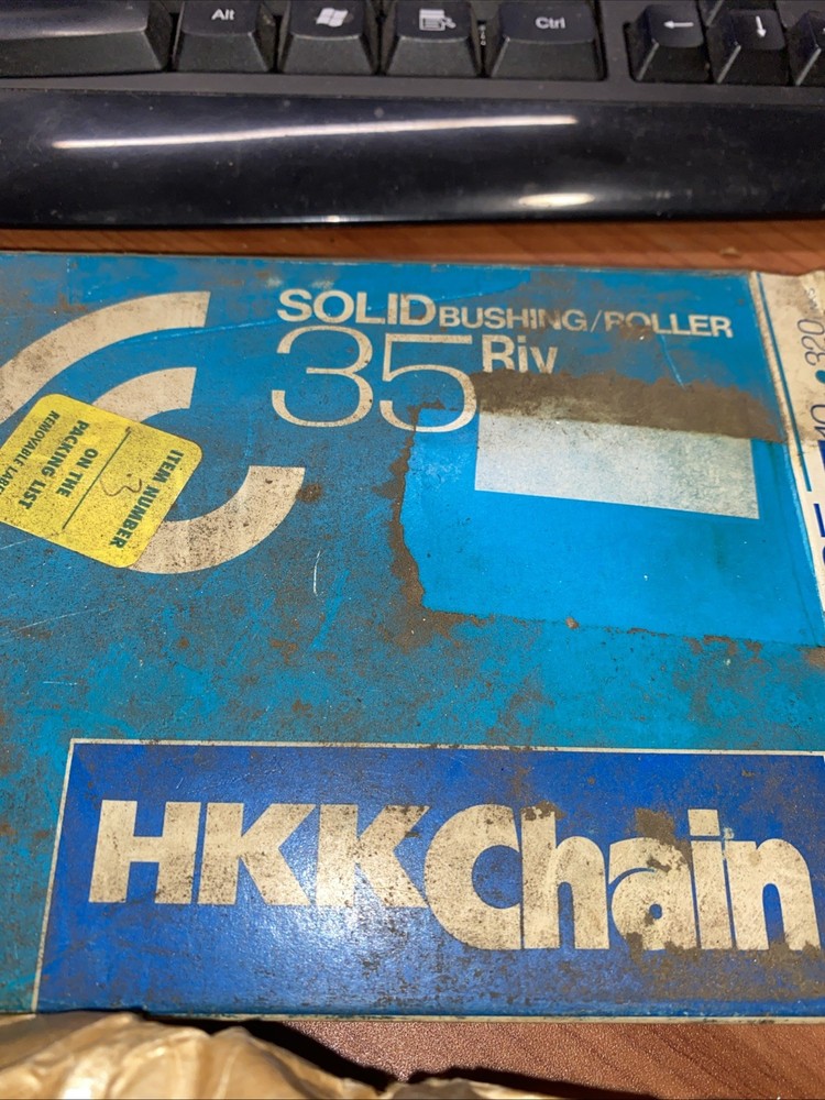 Number # 35 RIV HKK Roller Chain 10 Feet 320 links Solid Bushing/Roller