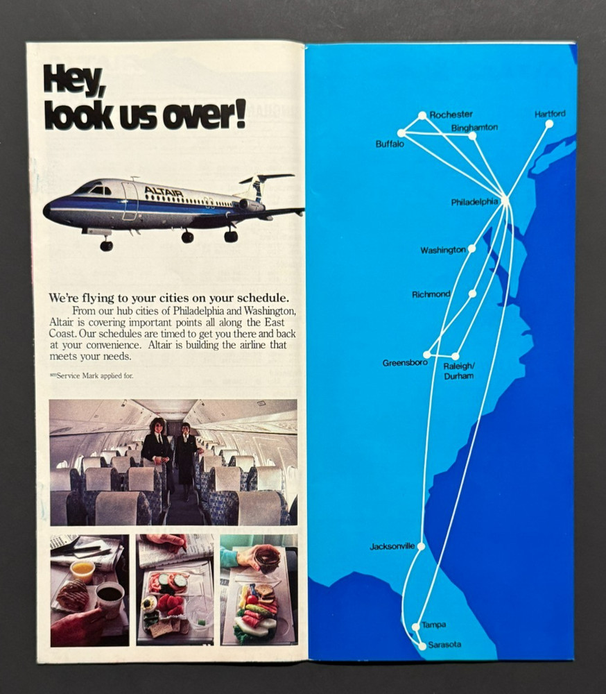 ALTAIR System Timetable Effective September 18, 1981