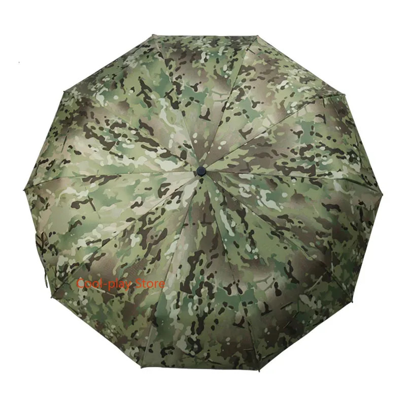 Fully Automatic Camouflage Folding Umbrella Camo Automatic Switch Rain Gear