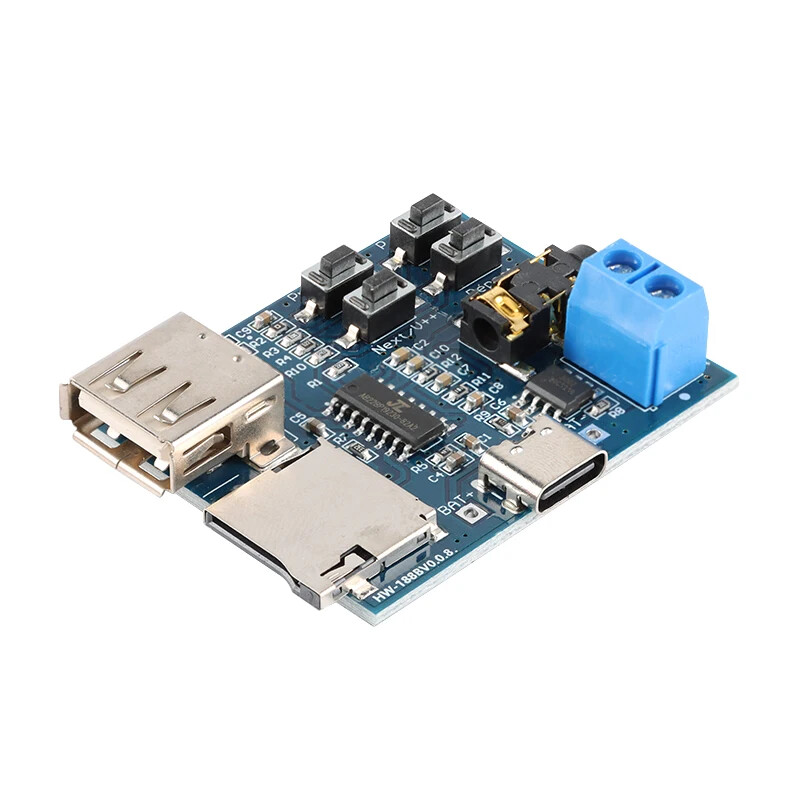 TF Card U Disk MP3 Decoder Board Module Audio Amplifier Player