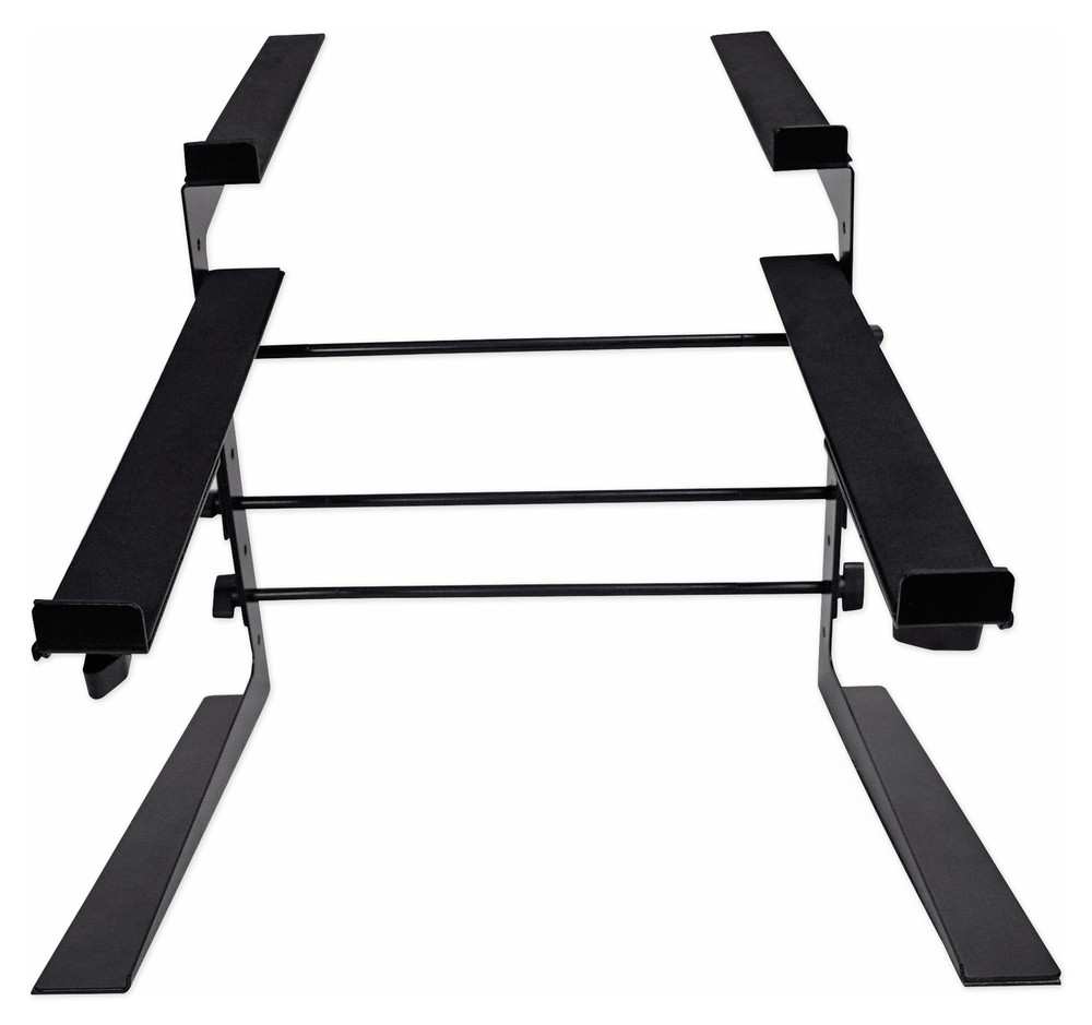 Rockville Dual Shelf Laptop+Controller Stand for M-Audio Code 49 Keyboard