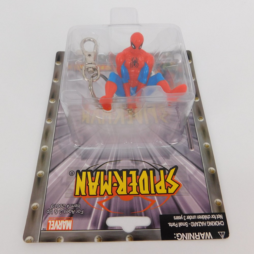 2002 Marvel Spider-Man Keychain / Keyring Web Climber Playfully yours Sealed