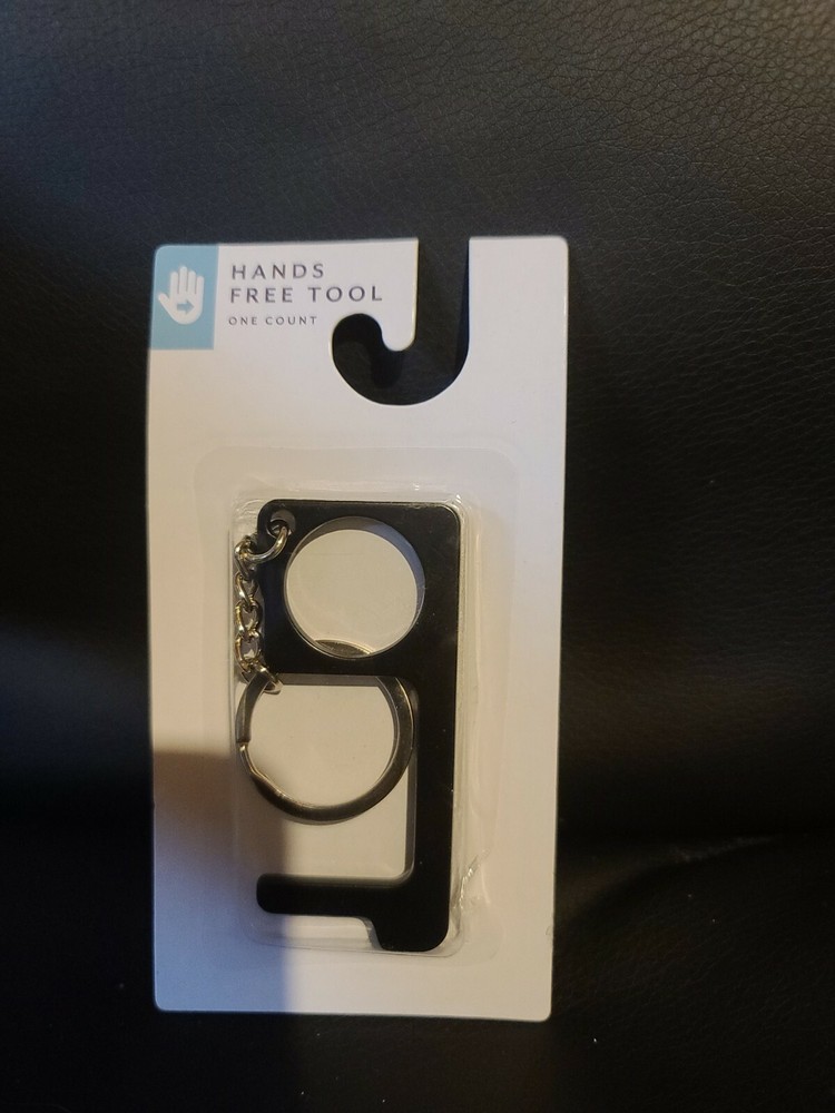 HANDS FREE TOOL Safe No Touch Keys Chain, Stop Germs NEW