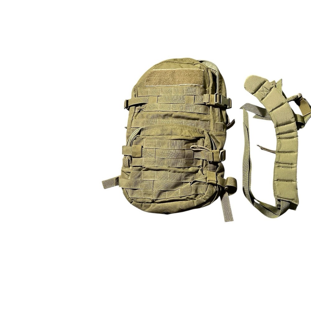 BACKPACK TREKKING COYOTE BROWN NYLON Canvas Hydration Holder