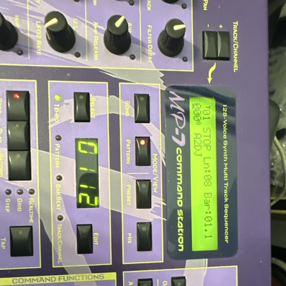 E-MU MP-7 Command Station Sampler & Sequencer Purple 16 Pads NO ROM