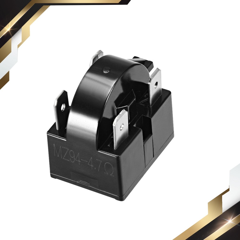 4.7 Ohm 4 Pin Refrigerator Start Relay Black