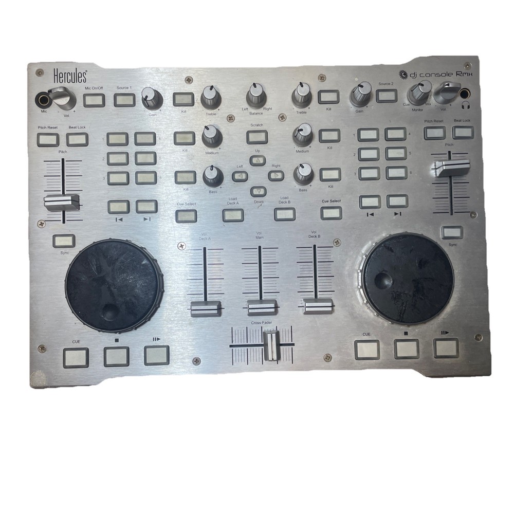 Hercules Dj Console Rmx Dj Controller 4-in/4-out Audio Interface Untested Parts