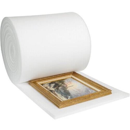 1/2" x 24" x 72' White Soft Foam Roll, Single Roll