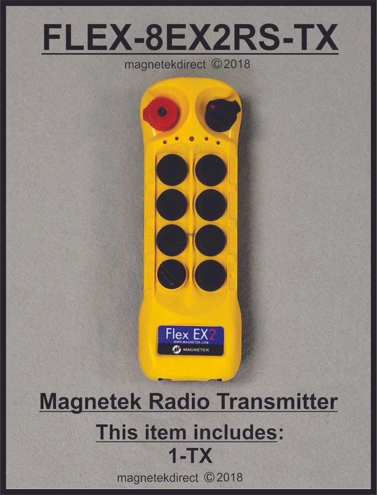 Magnetek FLEX-8EX2RS-TX Radio Remote Control Transmitter - Receiver Select