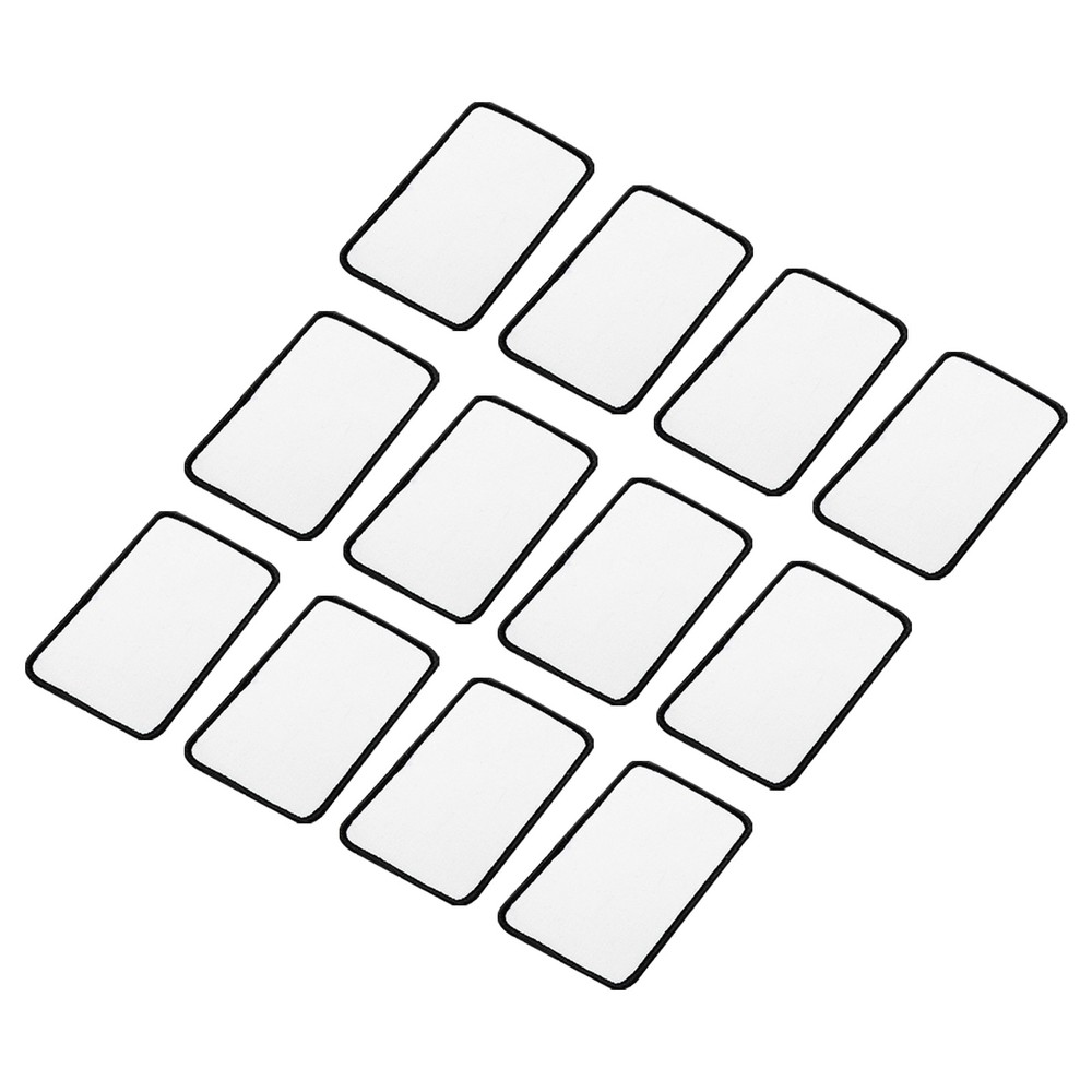 60pcs Sublimation Patch Blank Rectangle White with Black Border