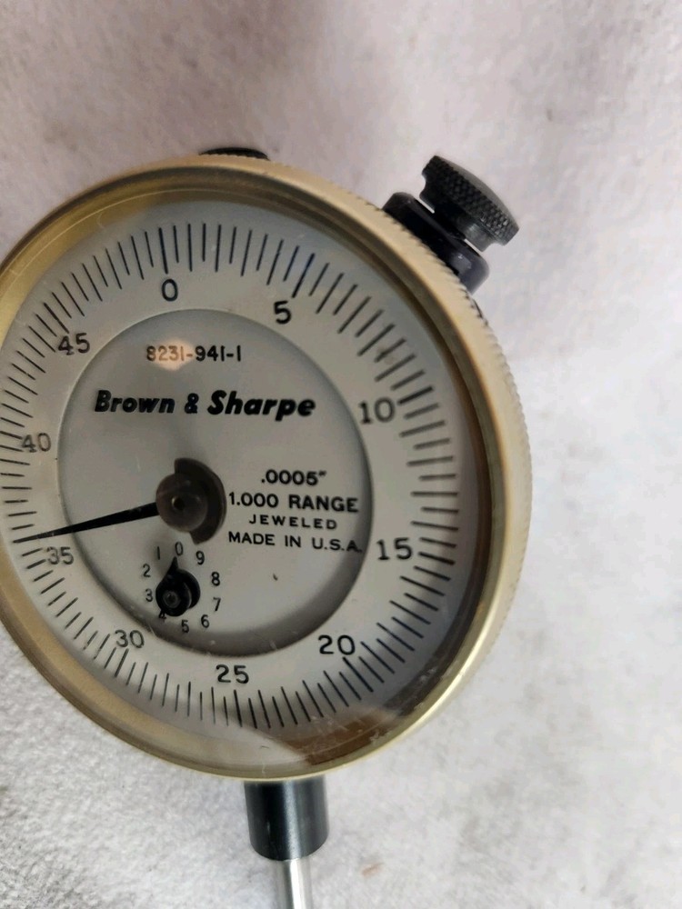 Brown Sharpe 1 Inch Dial Indicator .0005" Resolution