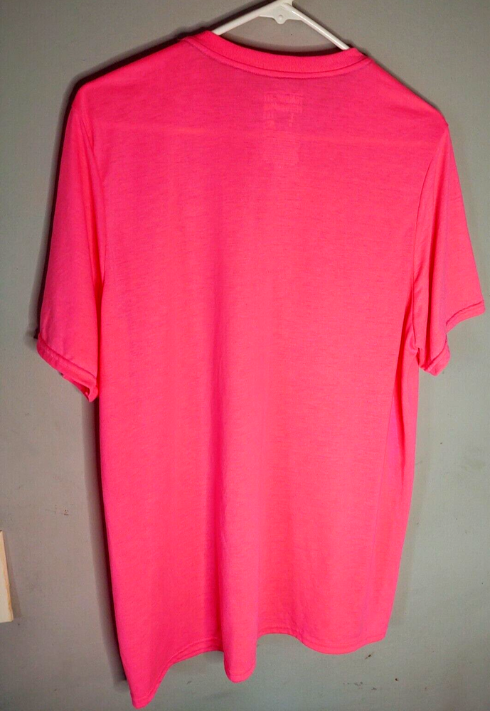 Starter Training Fit Performance Dri-Star Tee, Light Neon Pink Size Large NEW T4