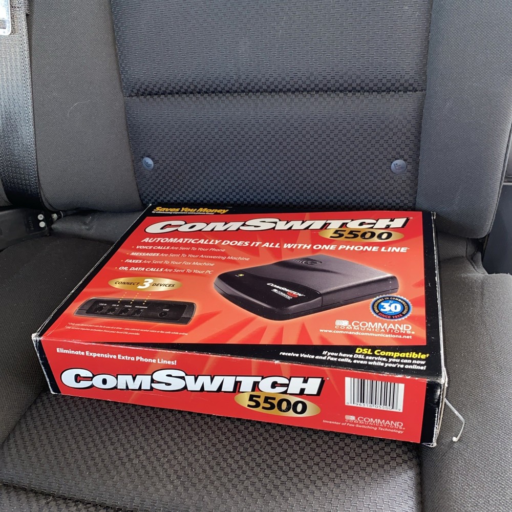 COMMAND COMMUNICATIONS ComSwitch 5500 Phone Line Sharing Device | CS 5500 | USED