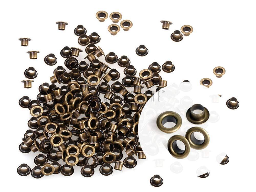 2MM Hole 200PCS Tiny Grommets Eyelets Self Backing for Bead Cores Clothes Lea...