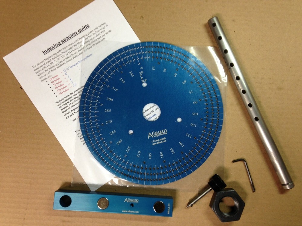 LARGE Woodlathe indexing system for 33 mm spindles