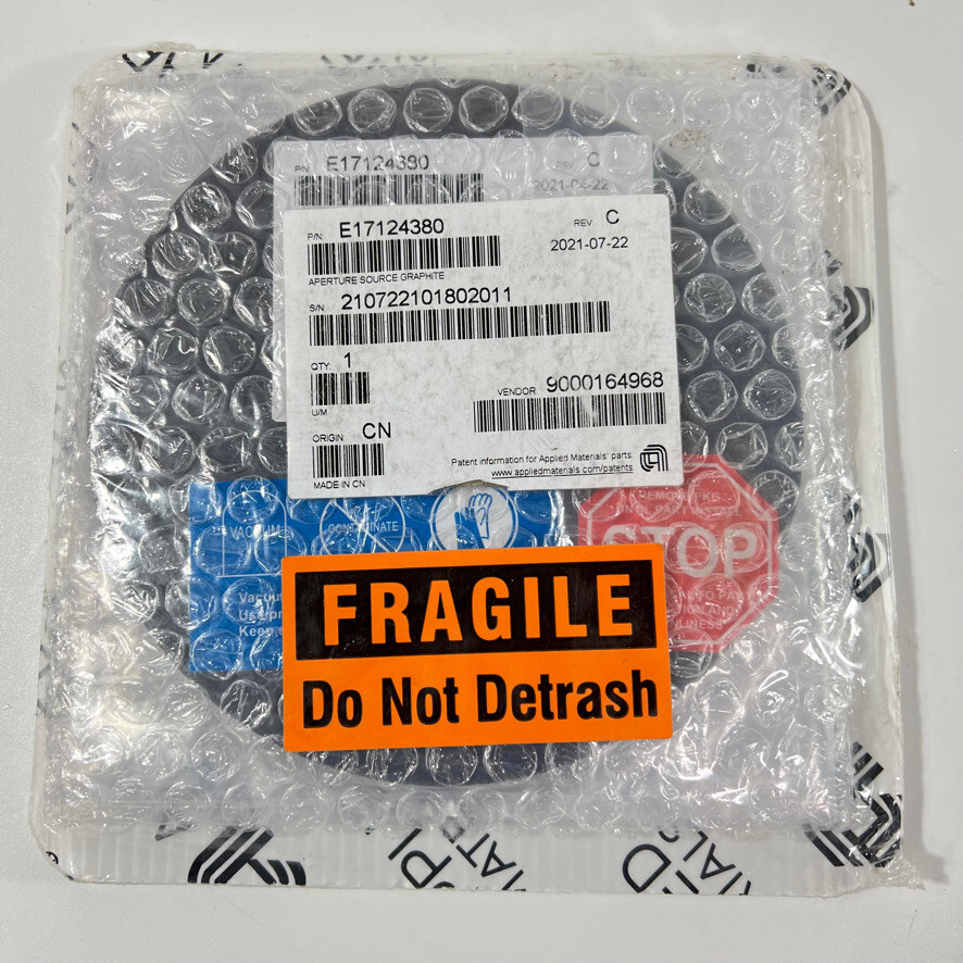 VARIAN Aperature Source Graphite , Shield Graphite Source Gate , E17124380