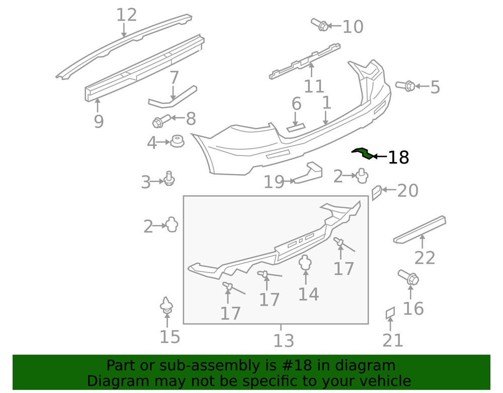 Genuine Mitsubishi Spoiler Bracket 6410B298