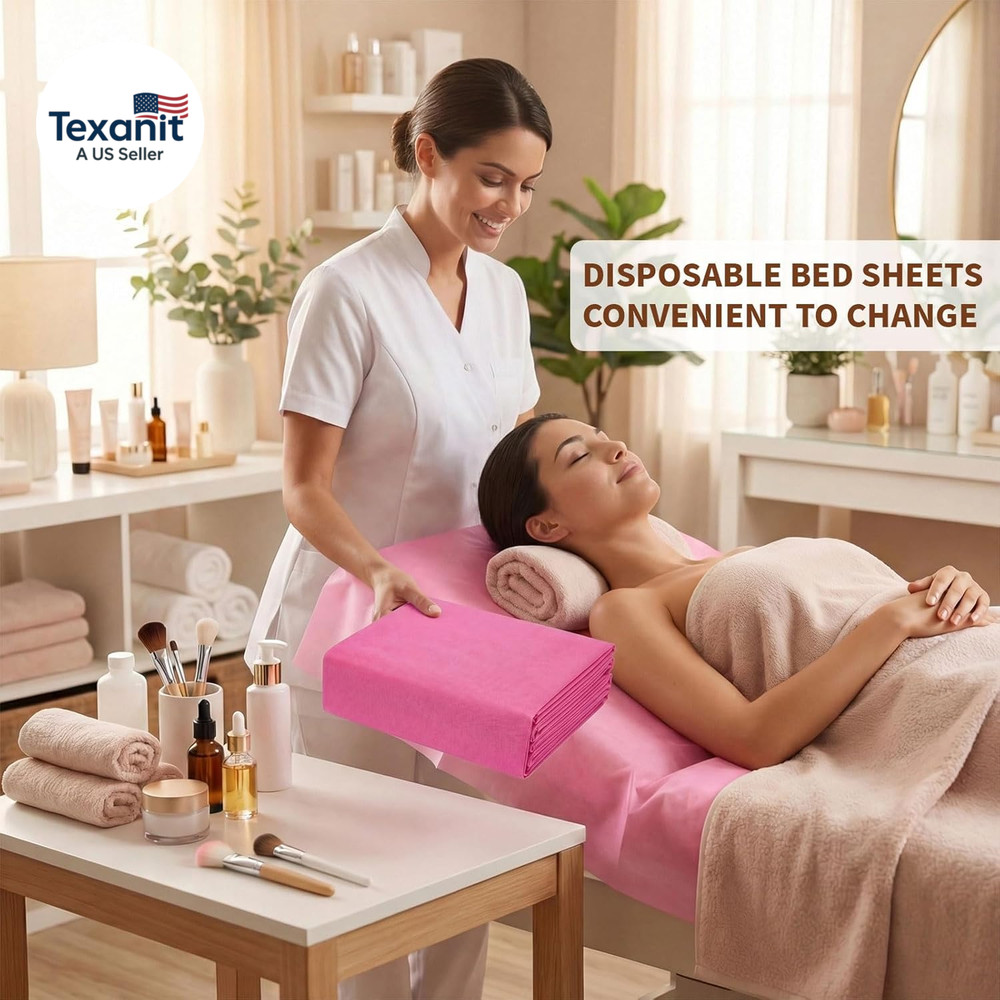 Massage Table Sheets Disposable Spa Table Bed Covers -100 PCS 71"X31" Non Woven
