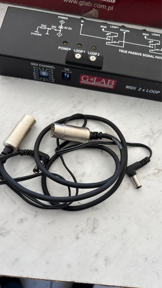 G lab Midi 2 Loop Multi Effects Pedal