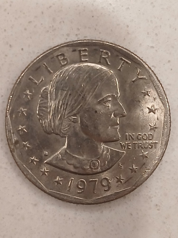 1979d Susan B Anthony One Dollar/ Wounded Eagle Wings
