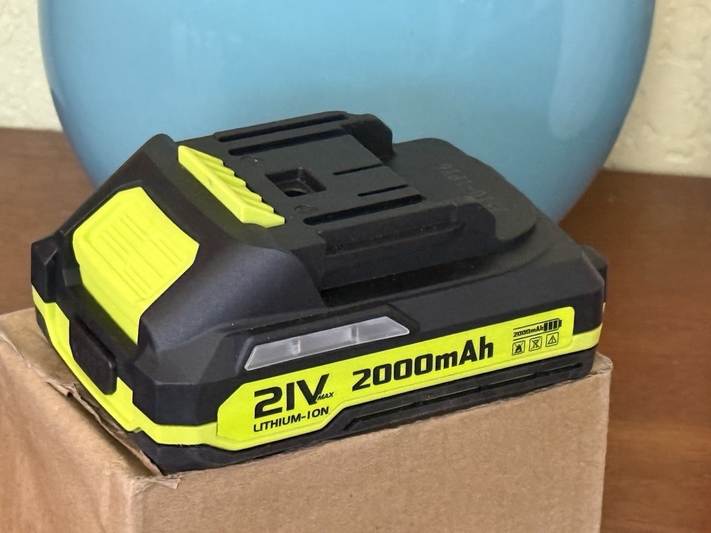 21V, 2.0Ah Lithium Ion, Replacement Battery for Cordless Leaf Blower