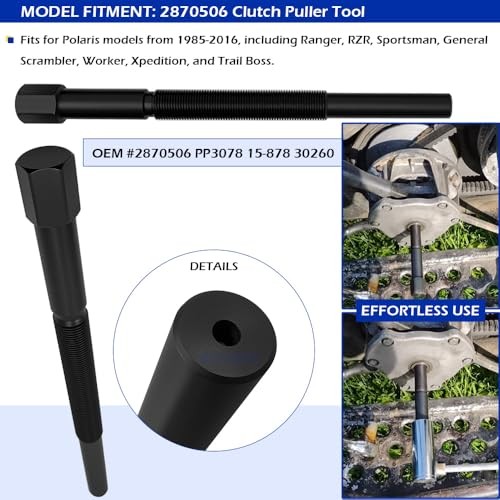 4PCS Clutch Puller Tool Kit For Polaris Models 1985-2024, Fits Ranger,