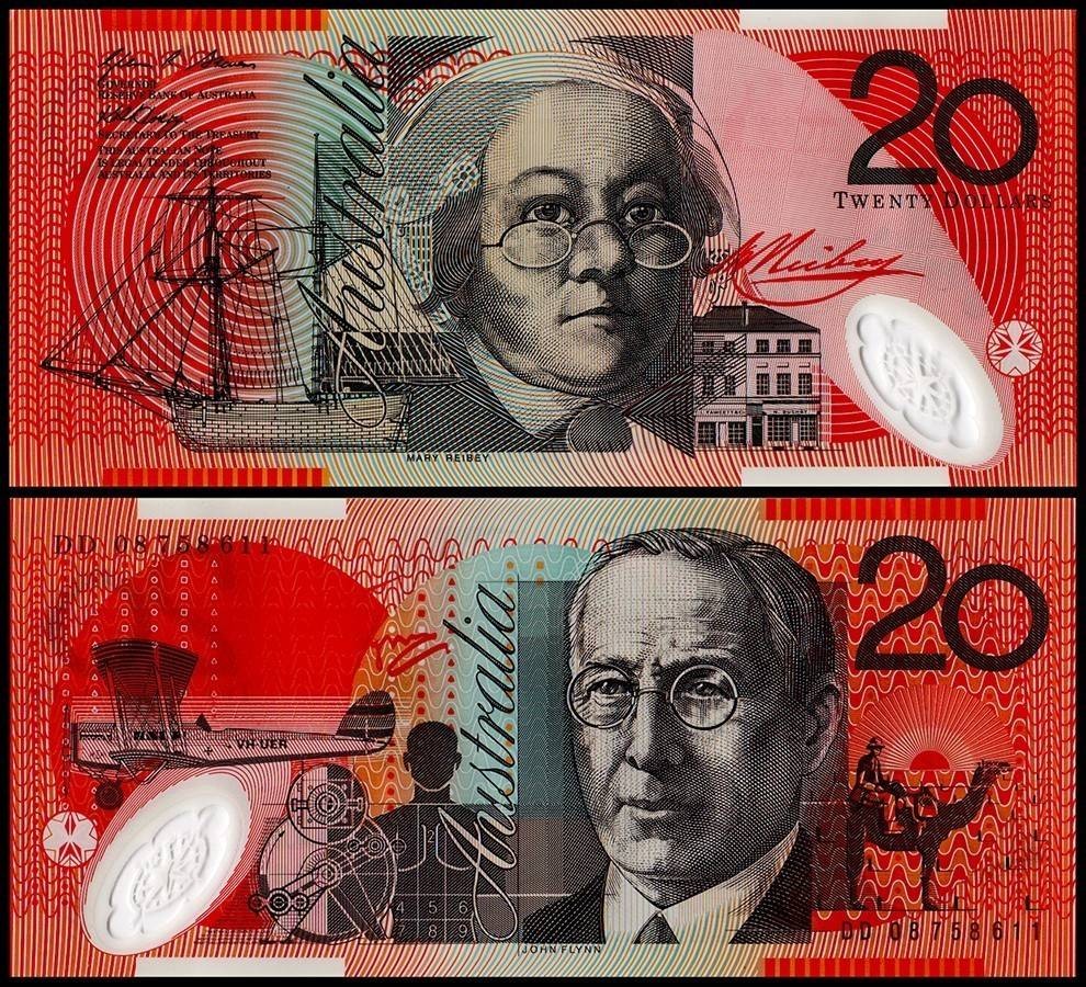 Australia 20 Dollars, 2008, P-59f, UNC, Polymer