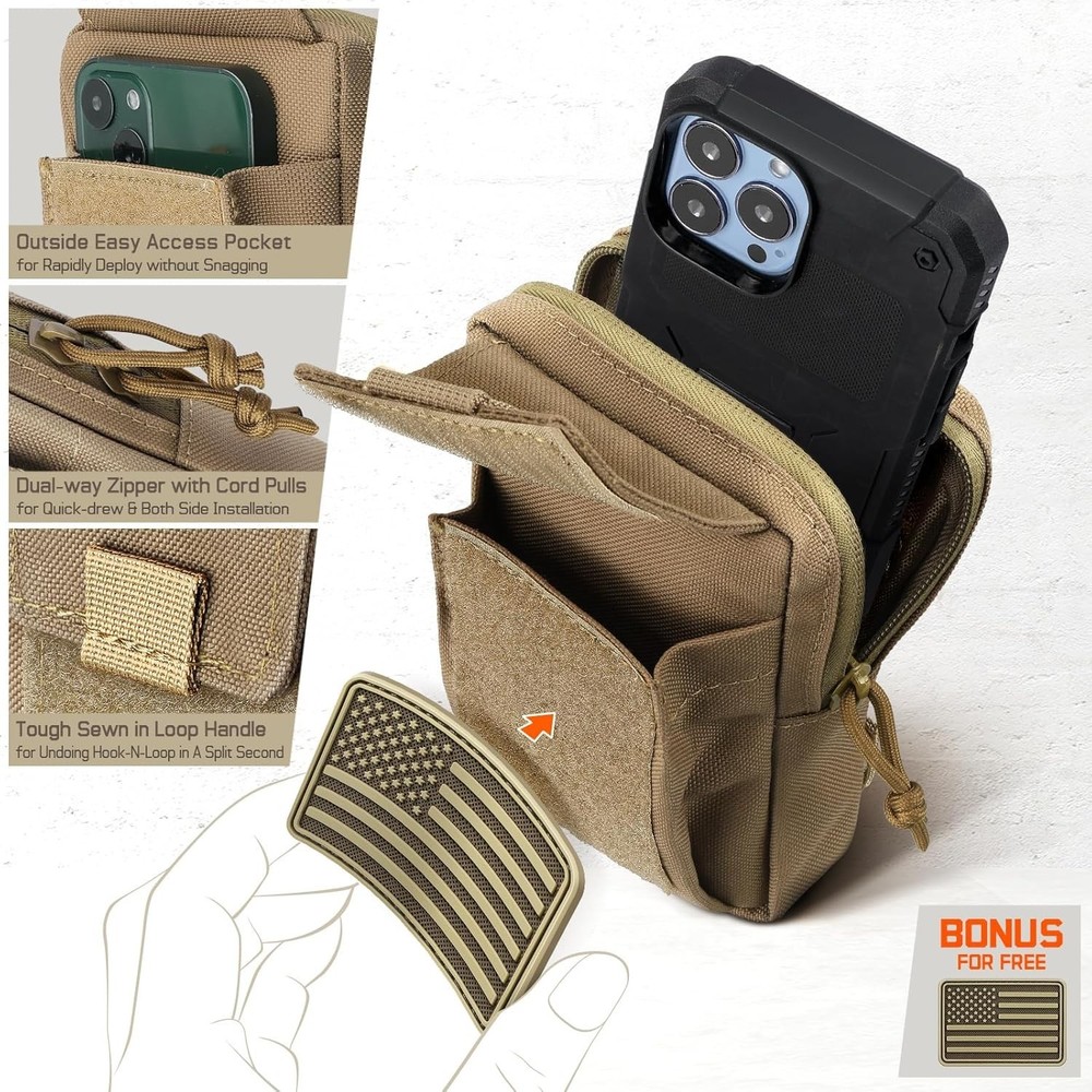 Utility Shoulder Strap Tactical Pouch - Quick Access EDC Storage Solution