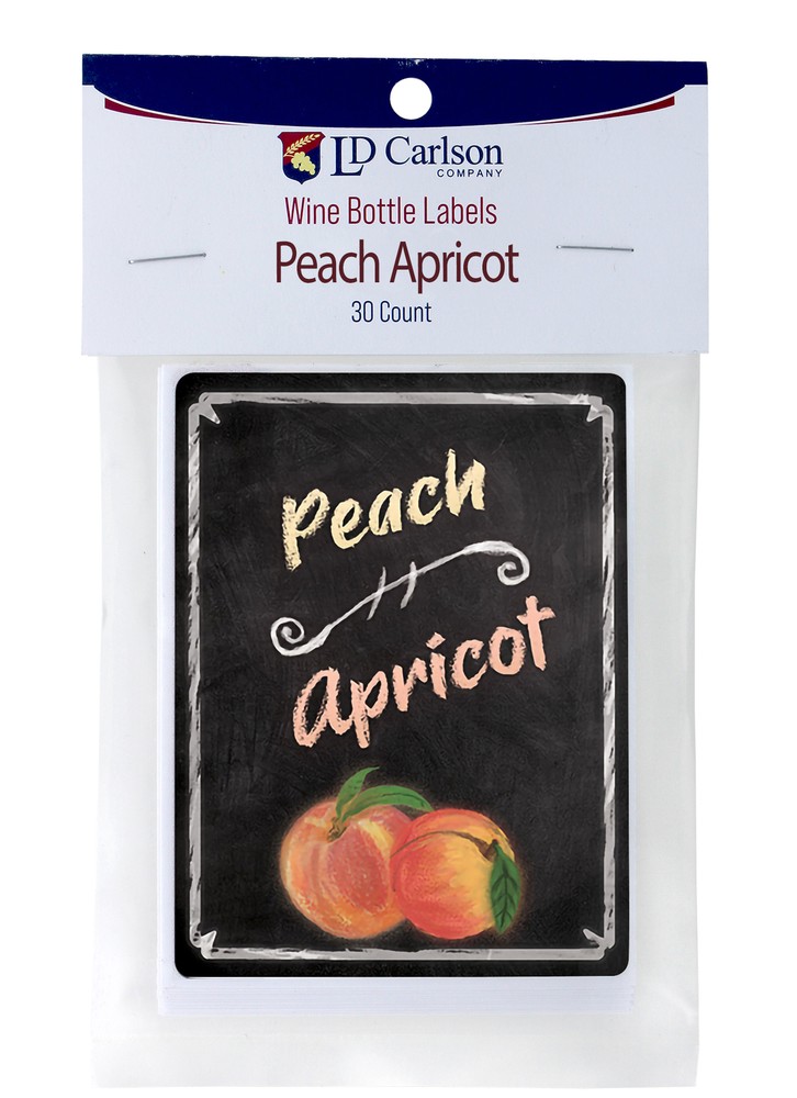 Peach Apricot Wine Labels 30/Pack Mist Collection