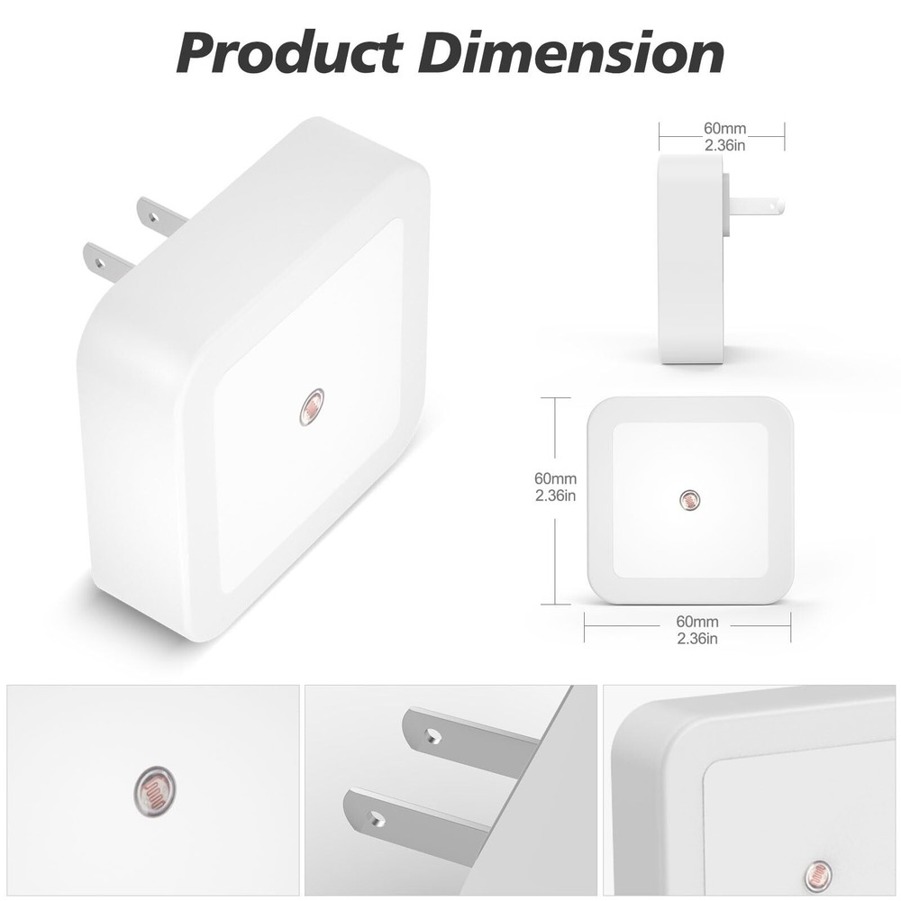 Night Light Night Lights Plug into Wall 8 Pack Nightlight Night Light for Adu...