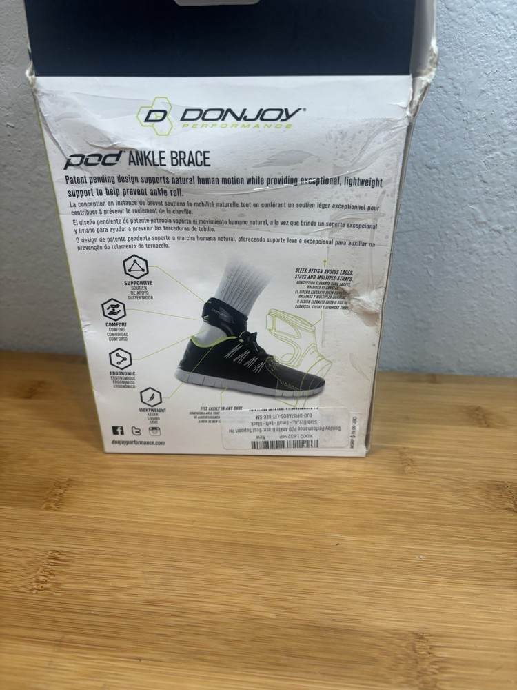 DonJoy Performance-Pod Ankle Brace Left Small Black.
