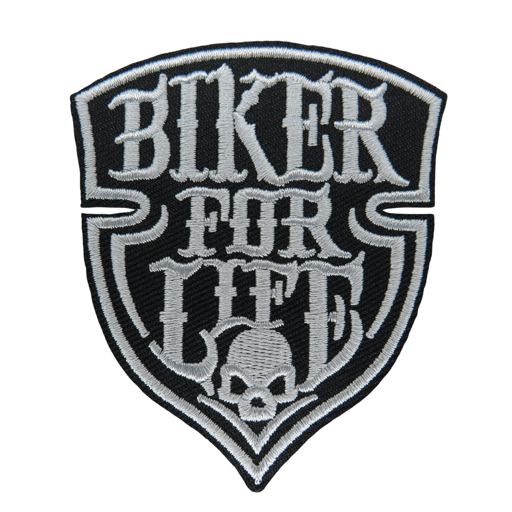 Biker for Life Patch Iron On Patch Biker Punk Patch Iron On