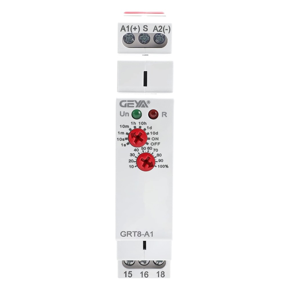 GEYA Delay On Single Function Time Relay 1 Output 16A AC/DC12V-240V, GRT8-A1