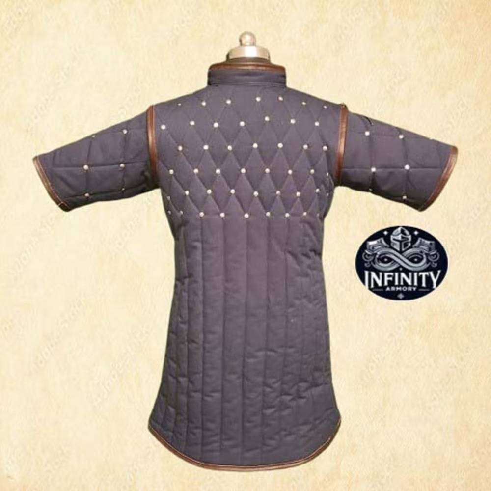 Handmade Medieval Gambeson - Authentic Padded Armor for Historical Reenactments