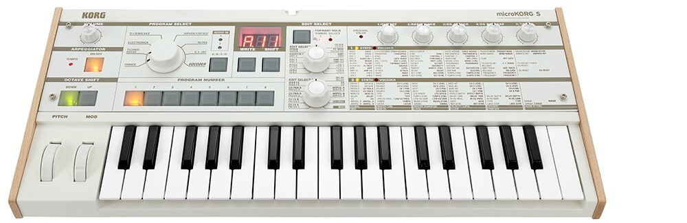 KORG microKORG S MK-1S Analog Synthesizer Vocoder 37-Key Keyboard