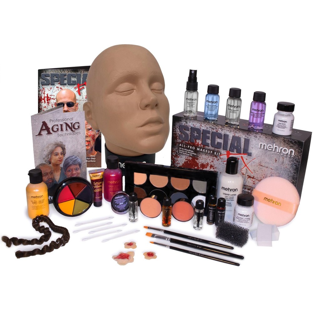 Mehron Makeup Special Fx All-pro Makeup Kit With Practice Head