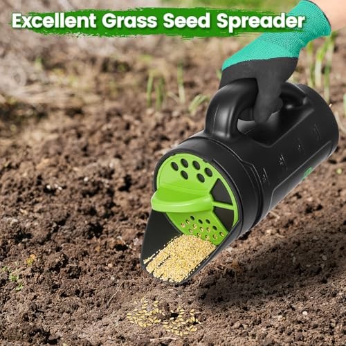 Hand Spreader Shaker, Multiple Adjustable Opening Sizes for All Purpose for