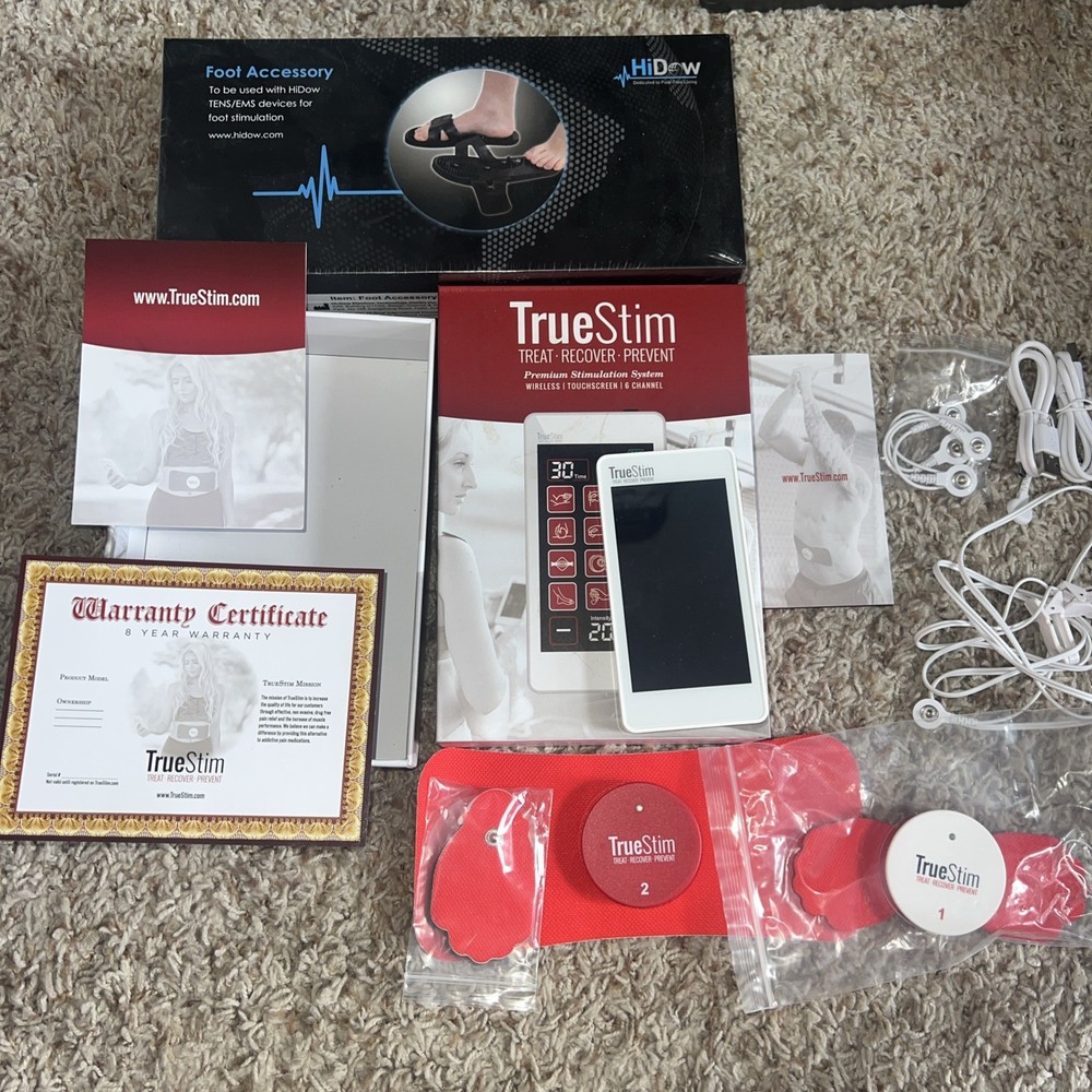 True Stim 6 Channel Wireless Touchscreen Premium Stimulation System Complete