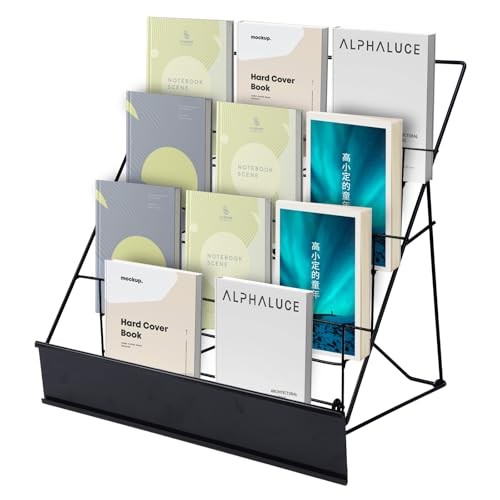 Book Signing Rack, Book Display Rack, Tabletop Magazine Display Racks, 4