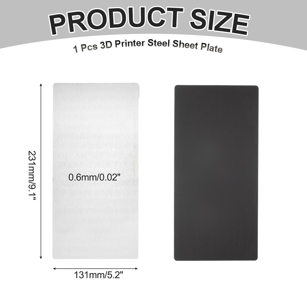 1PCS Resin 3D Printer Building Plate and Magnetic Base Platform 231x131mm