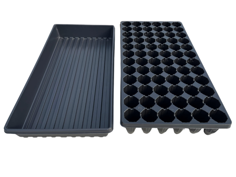 144 count seed starting tray with clear dome. (2 - Pack of 72 Count)