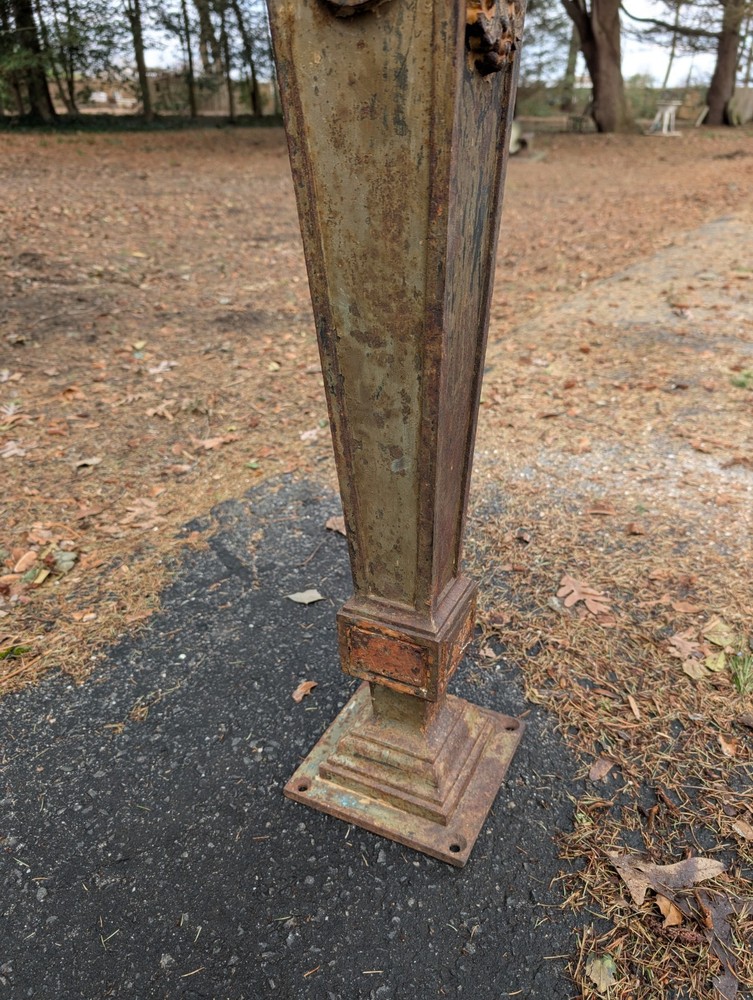 Antique Cast Iron Architectural Column Victorian