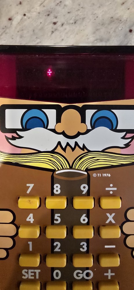 VTG 1970s Texas Instruments DATAMAN Math Game-Little Professor-Spelling B Works!