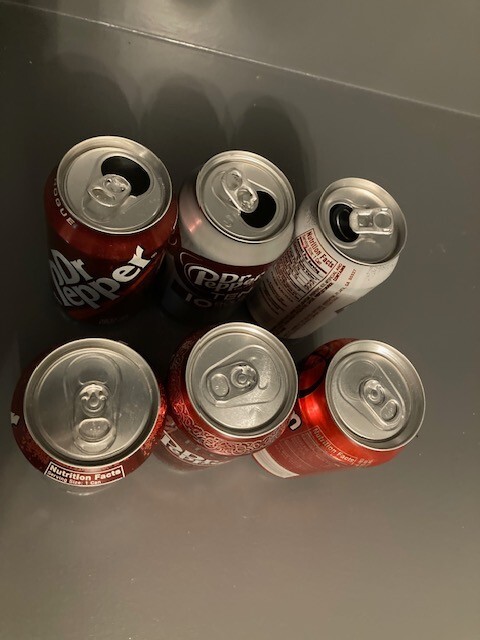 Six Pack Dr Pepper Cans Mixed Lot