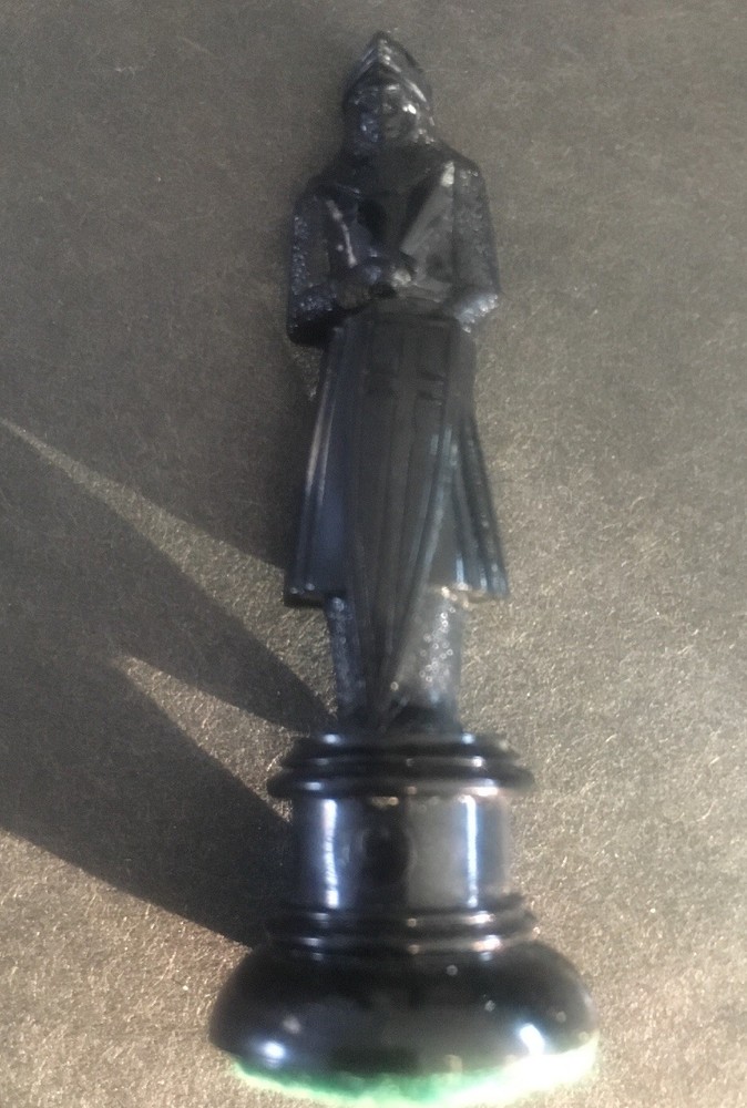 1947 KINGSWAY Chess ~ Black Pawn~ Felt Bottom ~ Replacement Piece (FREE SHIP.)