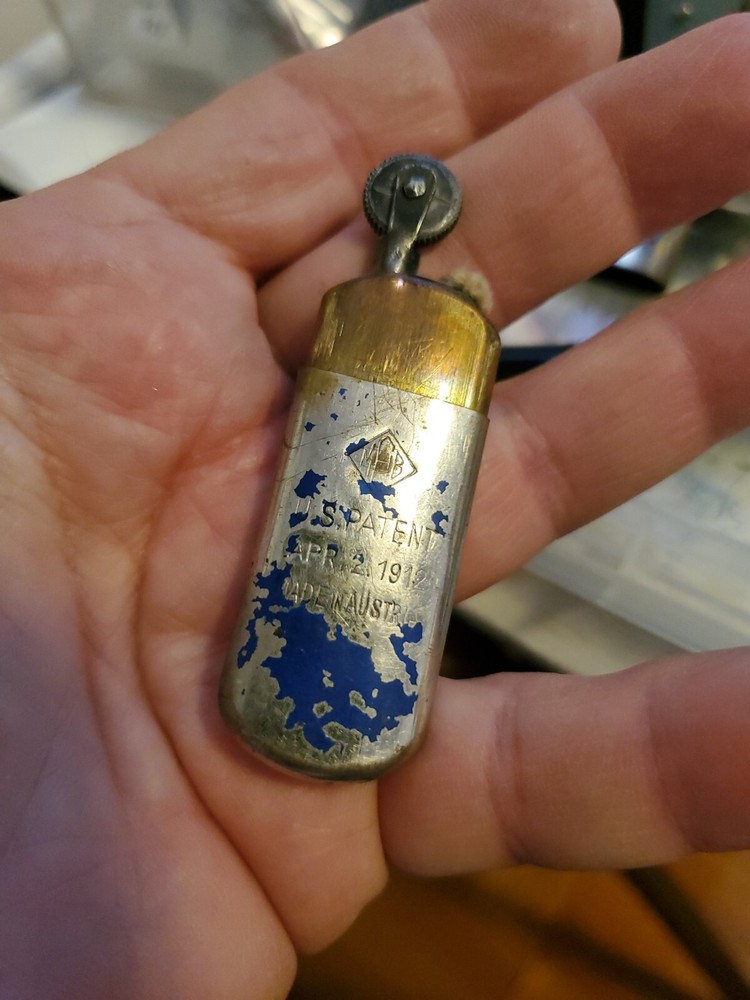 vintage lighter austria 1912 patent